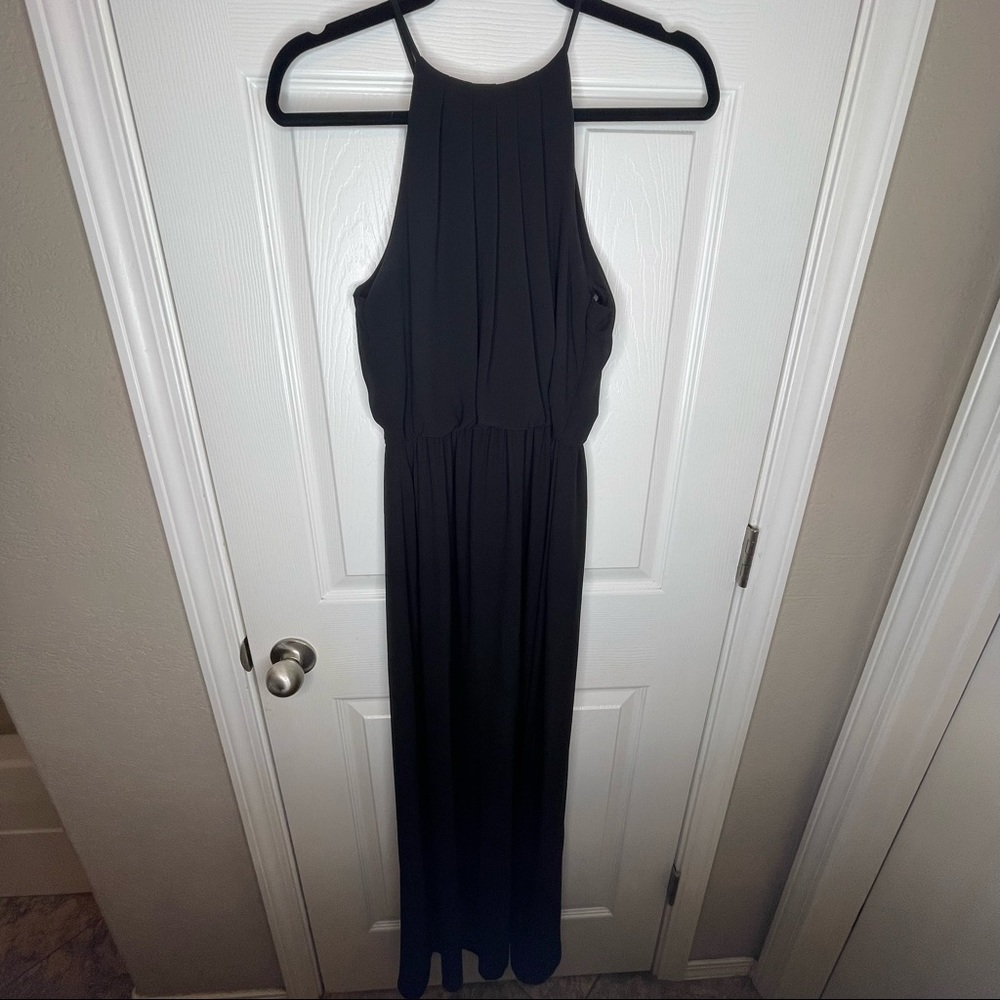 Lush Black Halter Dress